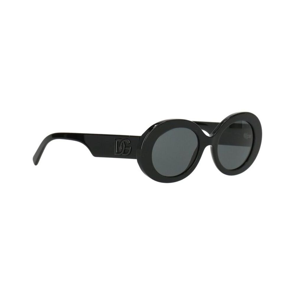 Dolce & Gabbana Black Round Sunglasses